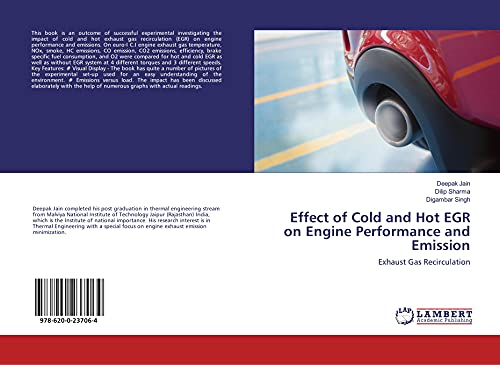 Beispielbild fr Effect of Cold and Hot EGR on Engine Performance and Emission : Exhaust Gas Recirculation zum Verkauf von Buchpark