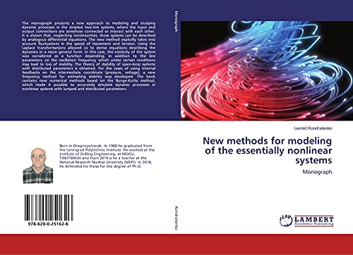 9786200251626: New methods for modeling of the essentially nonlinear systems: Monograph