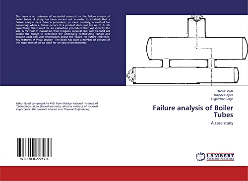Imagen de archivo de Failure analysis of Boiler Tubes: A case study a la venta por Books Puddle