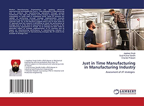 9786200436269: Just in Time Manufacturing in Manufacturing Industry: Assessment of JIT strategies