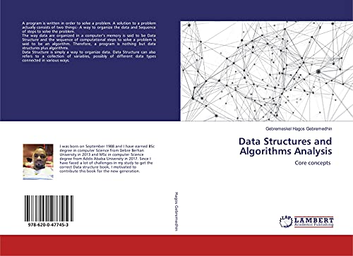 Image d'archives pour Data Structures and Algorithms Analysis: Core concepts mis en vente par Revaluation Books