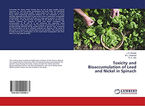 9786202029063: Toxicity and Bioaccumulation of Lead and Nickel in Spinach
