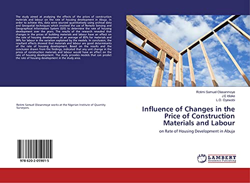 9786202059015: Influence of Changes in the Price of Construction Materials and Labour: on Rate of Housing Development in Abuja