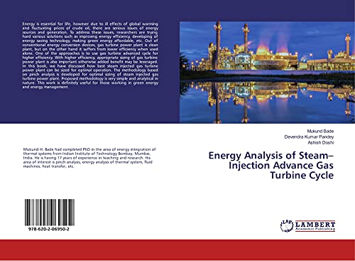 Stock image for Energy Analysis of Steam?Injection Advance Gas Turbine Cycle for sale by Books Puddle