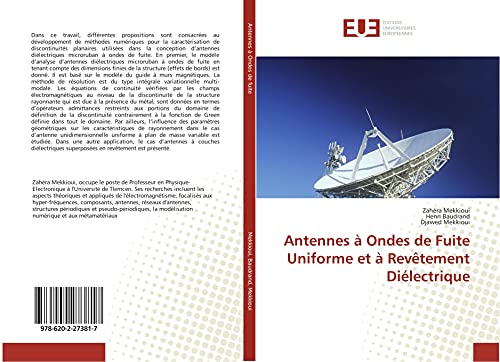 9786202273817: Antennes  Ondes de Fuite Uniforme et  Revtement Dilectrique