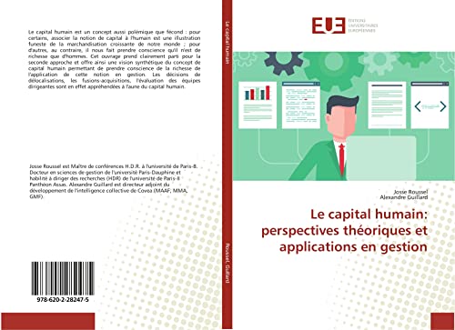 Stock image for Le capital humain: perspectives thoriques et applications en gestion for sale by medimops