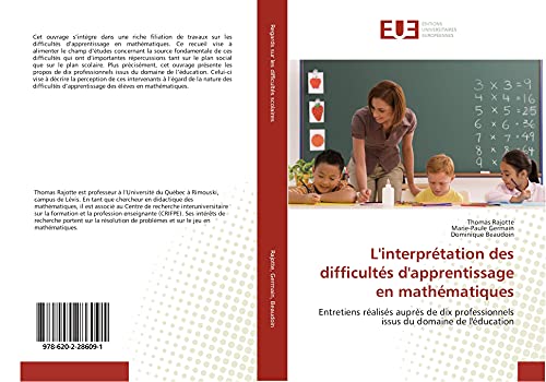 9786202286091: L'interprtation des difficults d'apprentissage en mathmatiques