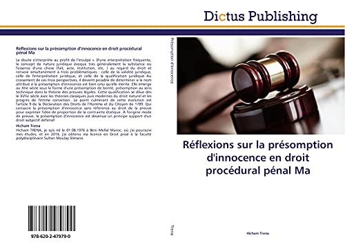 9786202479790: Rflexions sur la prsomption d'innocence en droit procdural pnal marocain