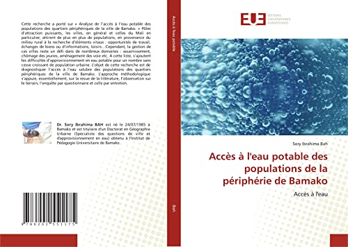 Beispielbild fr Accs  l'eau potable des populations de la priphrie de Bamako: Accs  l'eau (French Edition) zum Verkauf von Lucky's Textbooks