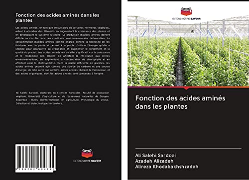 Stock image for Fonction des acides amins dans les plantes (French Edition) for sale by GF Books, Inc.