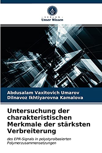 Stock image for Untersuchung der charakteristischen Merkmale der strksten Verbreiterung (German Edition) for sale by Lucky's Textbooks