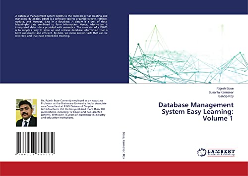 9786203855272: Database Management System Easy Learning: Volume 1