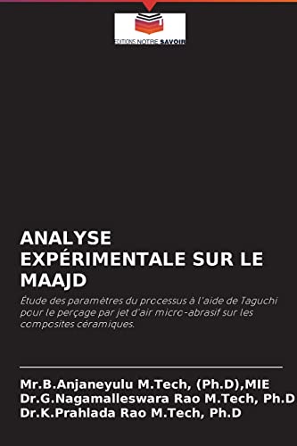 Beispielbild fr Analyse Exprimentale Sur Le Maajd (French Edition) zum Verkauf von Lucky's Textbooks