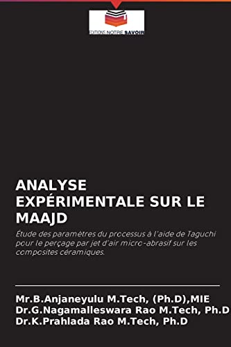 Imagen de archivo de Analyse Exprimentale Sur Le Maajd (French Edition) a la venta por Lucky's Textbooks