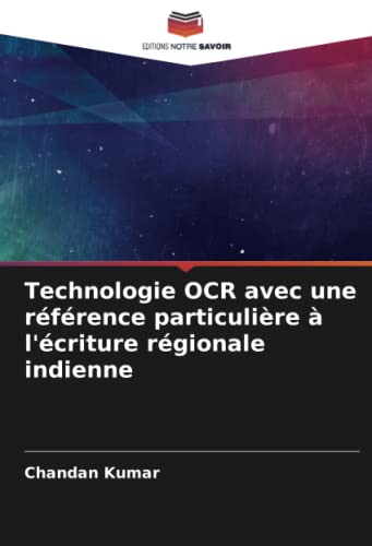 9786204175454: Technologie OCR avec une rfrence particulire  l'criture rgionale indienne