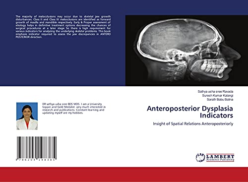 9786204198385: Anteroposterior Dysplasia Indicators: Insight of Spatial Relations Anteroposteriorly