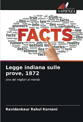 9786206103271: Legge indiana sulle prove, 1872: Uno dei migliori al mondo