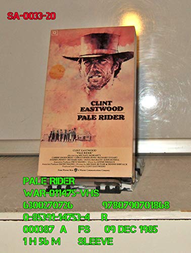 9786300270725: Pale Rider [VHS]