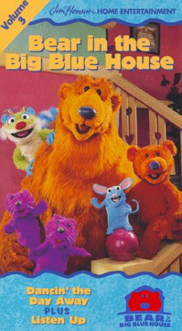 Bear In The Big Blue House Vol 3 Dancin The Day Away Listen Up Vhs Abebooks