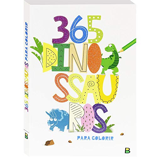 Imagen de archivo de _ livro 365 dinossauros para colorir brasileitura criancas a la venta por LibreriaElcosteo