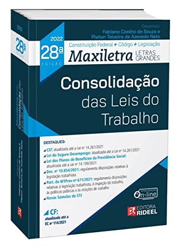 Stock image for livro consolidaco das leis do trabalho coleco maxiletra 28 edico for sale by LibreriaElcosteo