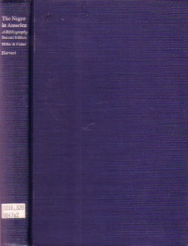 Negro In America a Bibliography (9786746070316) by Miller, Elizabeth