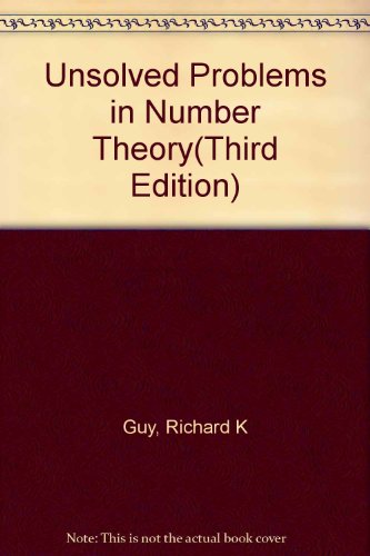 9787030182937: Unsolved Problems in Number Theory(Third Edition)