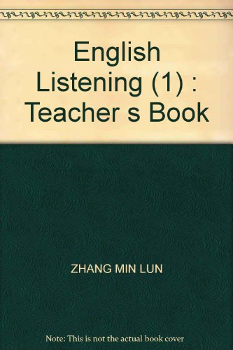 Stock image for English Listening (1) : Teacher s Book(Chinese Edition) for sale by liu xing