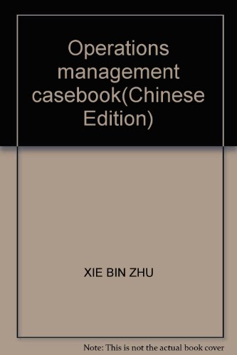 Stock image for Operations management casebook for sale by Hawking Books