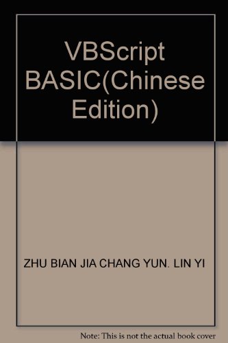 Imagen de archivo de VBScript BASIC(Chinese Edition) a la venta por liu xing