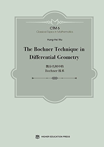 Imagen de archivo de The Bochner Technique in Differential Geometry a la venta por Revaluation Books