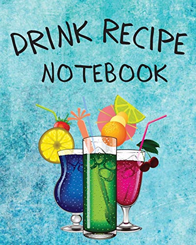 Drink Recipe Notebook Blank