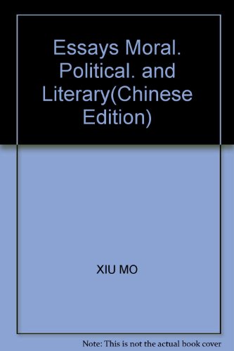 Imagen de archivo de Essays Moral. Political. and Literary(Chinese Edition) a la venta por liu xing