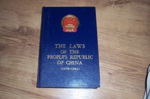 Beispielbild fr The laws of the People's Republic of China. Vol. 1: 1979-1982. zum Verkauf von Kloof Booksellers & Scientia Verlag