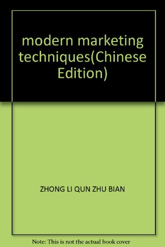 Imagen de archivo de modern marketing techniques(Chinese Edition) a la venta por liu xing