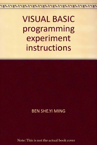 Stock image for VisualBasic programming guide book(Chinese Edition) for sale by liu xing