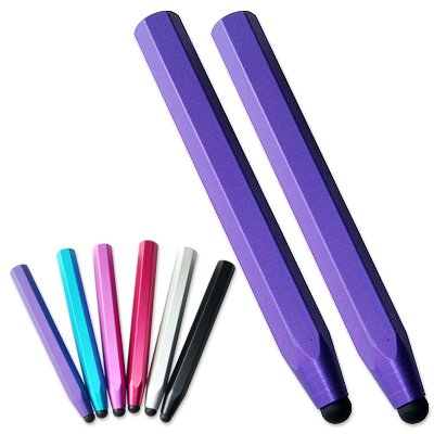 9787300130514: pm0105X2 First2savvv AluPen luxury purple stylus pen for HTC Wildfire