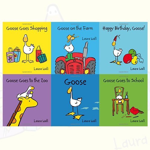 Stock image for Laura Wall Children Books Collection 6 Books Bundle (Goose Goes Shopping, Goose on the Farm, Happy Birthday Goose, Goose Goes to School, Goose Goes to the Zoo, Goose) for sale by Book Deals
