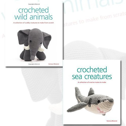 9787421174879: Vanessa Mooncie 2 Books Bundle Collection (Crocheted Wild Animals, Crocheted Sea Creatures: A Collection of Marine Mates to Make)