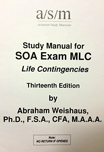 9787456942337 ASM Study Manual for SOA Exam MLC Life Contingencies