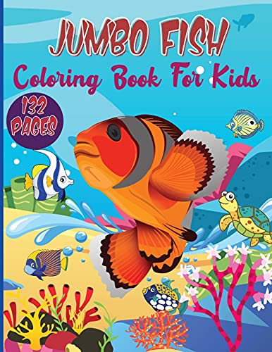 Beispielbild fr Jumbo Fish Coloring Book For Kids: Funny Kids Activity Coloring Book Featuring Beautiful Fish, A Collection of Fun and Cute Fish Coloring Pages For Kids zum Verkauf von WorldofBooks