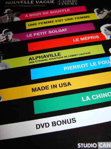 9787501236077: Collection Godard Nouvelle Vague / FRENCH ONLY / Lot of extra feauteres / 9 European Region 2 PAL DVDs: a bout de souffle - une femme est une femme - le petit soldat - le mepris - Pierrot le fou - Alphaville - Made in USA - La chinoise + 1 DVD bonus / Ralisateurs : Jean-Luc Godard / Format : PAL / Franais / Studio Canal