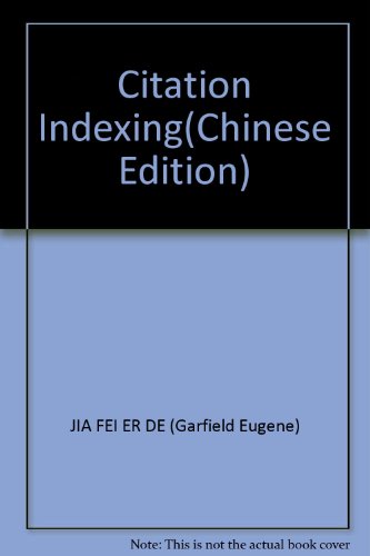 Imagen de archivo de Citation Indexing(Chinese Edition) a la venta por liu xing