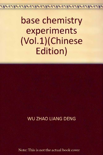 Imagen de archivo de base chemistry experiments (Vol.1)(Chinese Edition) a la venta por liu xing