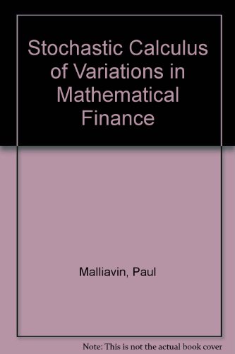 9787506272957: Stochastic Calculus of Variations in Mathematical Finance