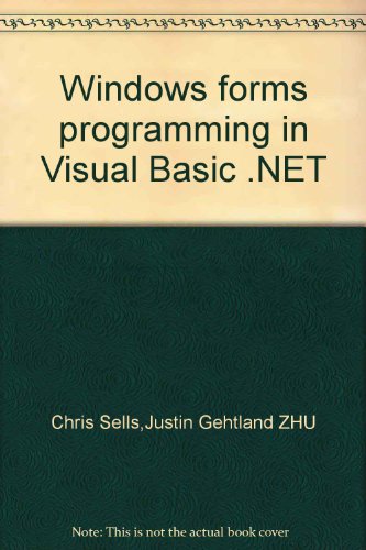 Stock image for Windows forms programming in Visual Basic .NET(Chinese Edition) for sale by liu xing