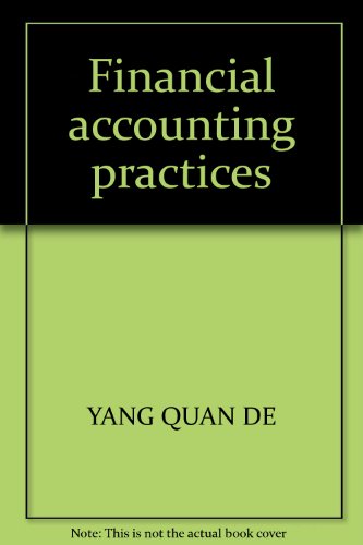 9787509504796: Financial accounting practices