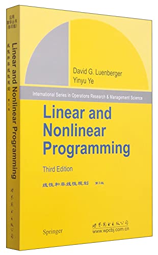 Imagen de archivo de Linear and Nonlinear Programming (3rd Edition)(Chinese Edition) a la venta por Big River Books