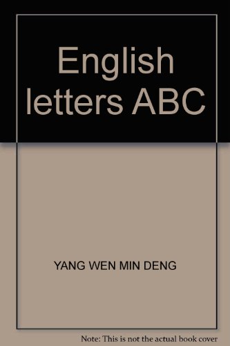 Beispielbild fr English letters ABC(Chinese Edition) zum Verkauf von liu xing