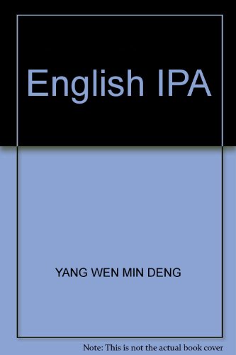 Beispielbild fr English IPA(Chinese Edition) zum Verkauf von liu xing